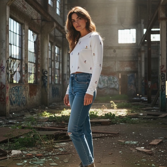 CHASER Embroidered Ski Shirt - SIZE XS - Picture 2 of 6